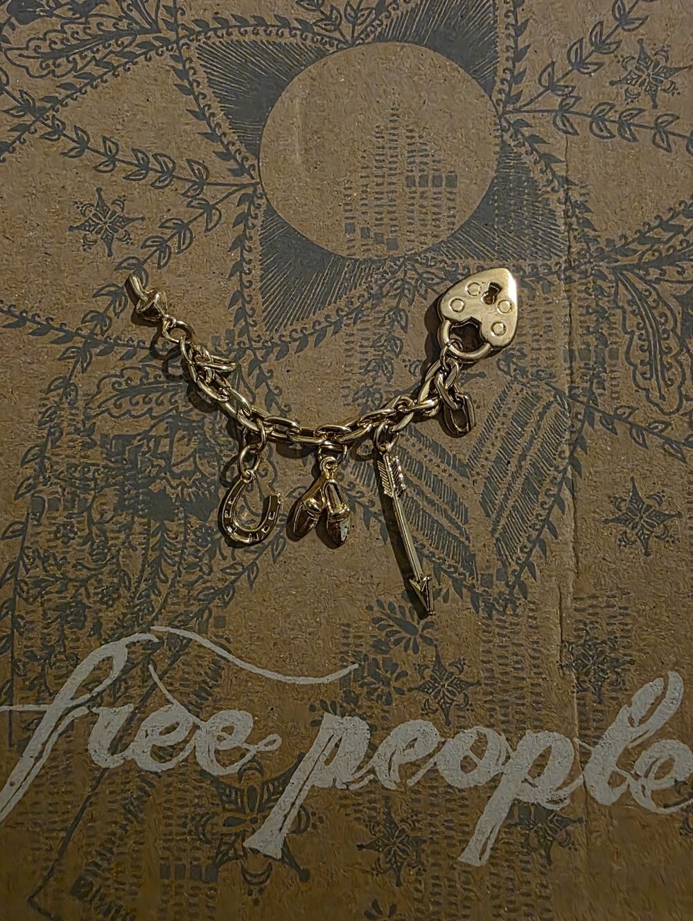 Free People Black Leather Ankle-Strap Charm Ballet Flat - Picture 5 of 5